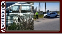 Τροχαίο ατύχημα στην ΠΕΟ Αλεξάνδρειας Κατερίνης έξω από το Νησέλι.